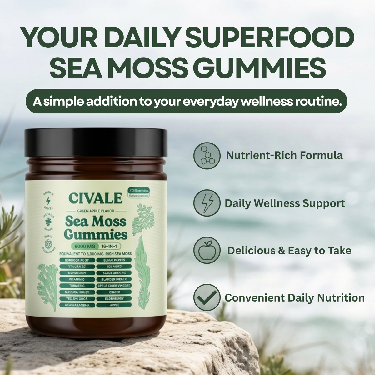 Sea Moss 16 In 1 Gummies