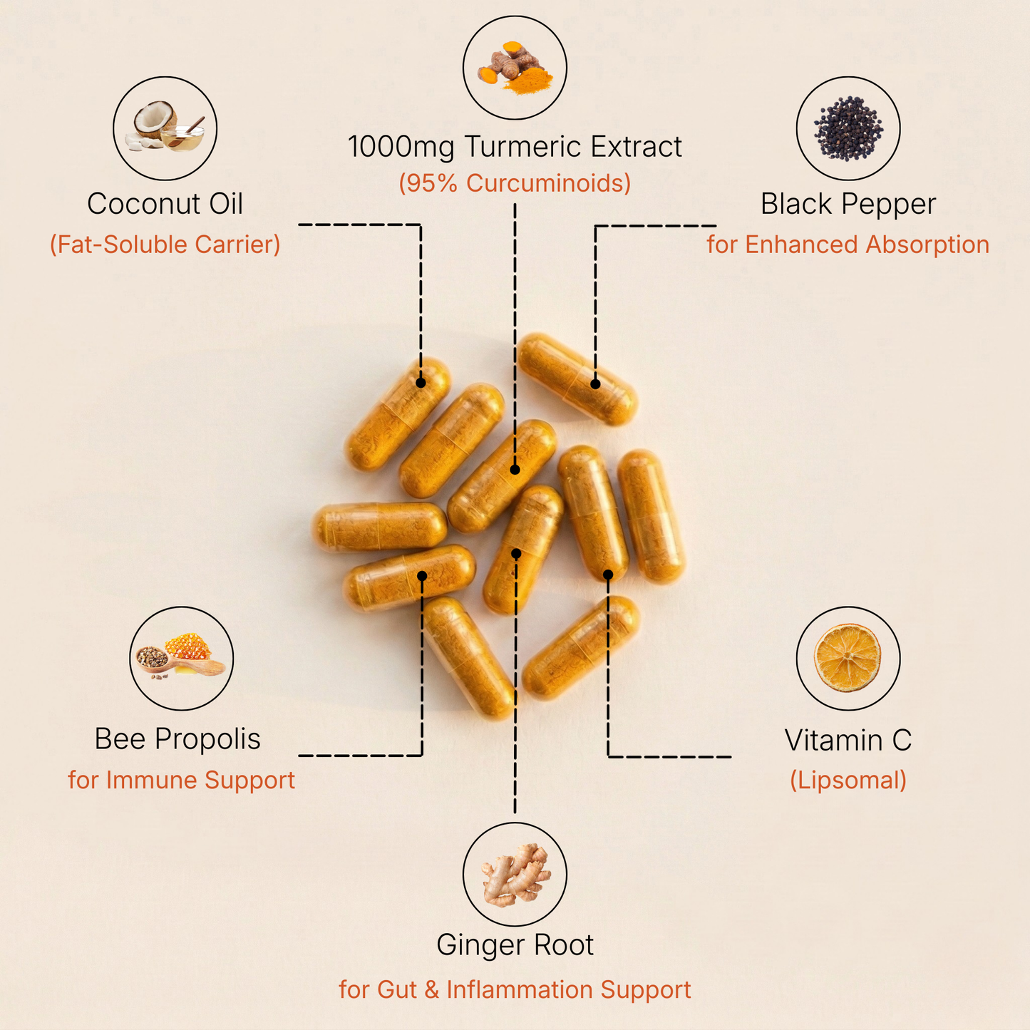 Turmeric Curcumin Capsules (1,000mg)