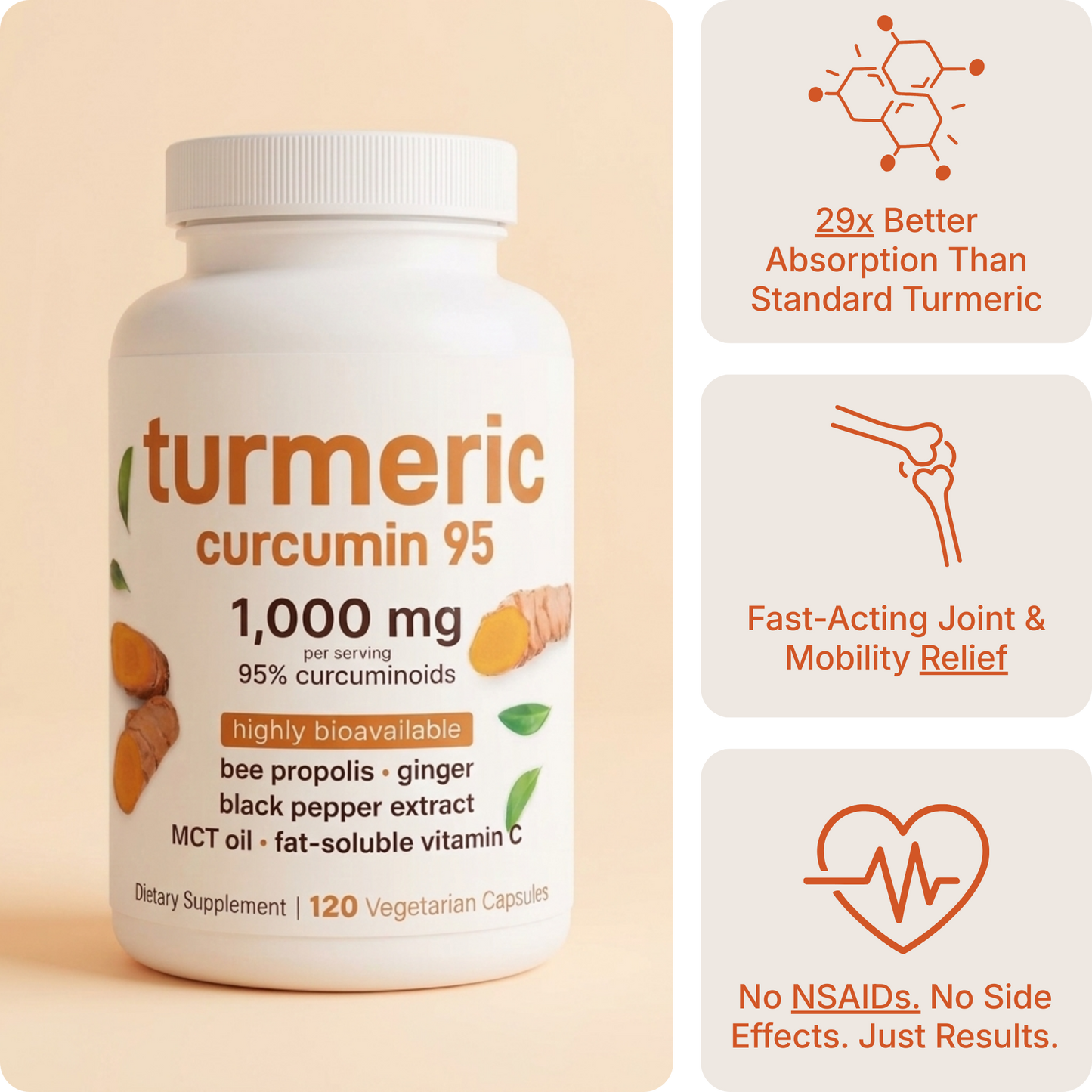 Turmeric Curcumin Capsules (1,000mg)